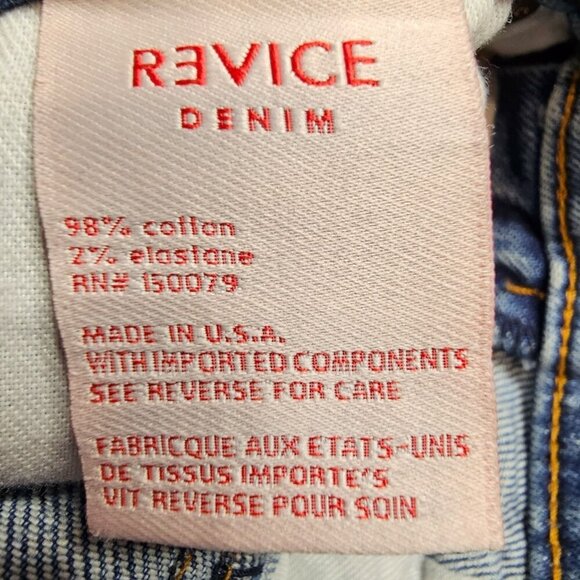 Revice Womens 27‎ Venus Crop Stargazer Star Butt Jeans - Picture 8 of 14